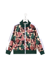 Palm Angels Camouflage-print Track Jacket In Military Beige
