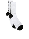 MSGM RIBBED SOCKS WITH LOGO FROM MSGM
