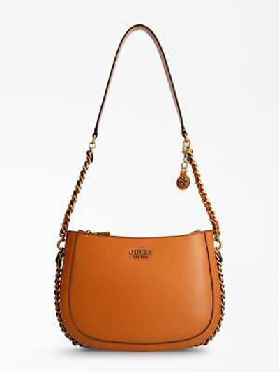 Pre-owned Guess Vb855802 Abey Bag Shopper Bag Cognac