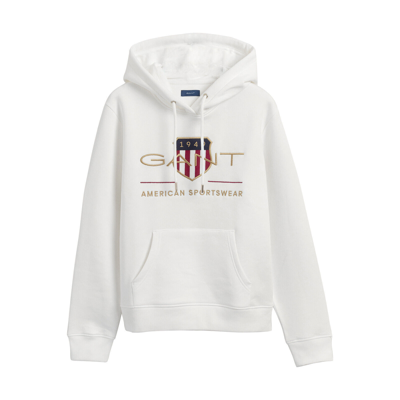 Pre-owned Gant Women's Hoodie Archive Shield Sweat Hoodie Hooded Jumper Logo Uni