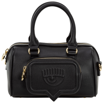 Pre-owned Chiara Ferragni Handbags Women Eyelike 72sb4bf5 Black Small Lined Interior Bag