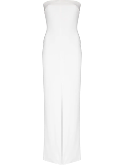 SOLACE LONDON BYSHA STRAPLESS MAXI DRESS