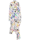 BALENCIAGA ARTIST DOODLES TWISTED DRESS