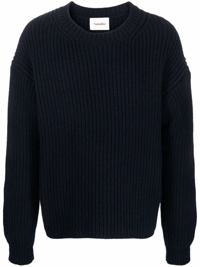 Nanushka Crew-neck Cashmere Jumper In Blue