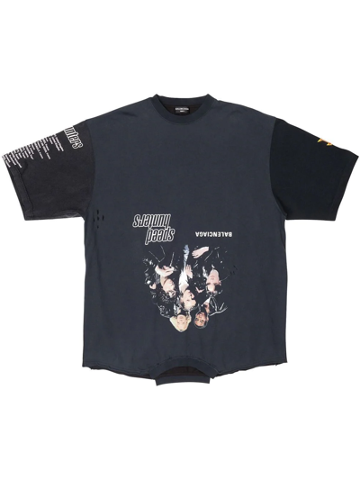 Balenciaga Speed Hunter Upside Down T-shirt In Black