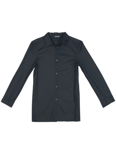 Balenciaga Tailored-cut Cotton Shirt In Noir