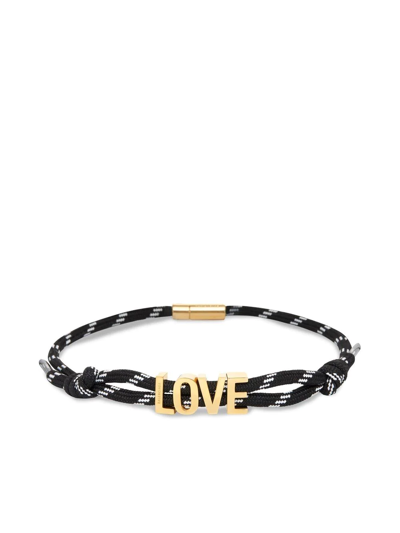 Balenciaga L.o.v.e. Cord Choker In Black