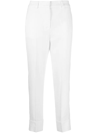 PESERICO CROPPED HIGH-WAISTED TROUSERS