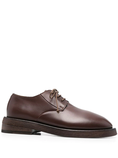 Marsèll Round Toe Lace-up Derby Shoes In Brown