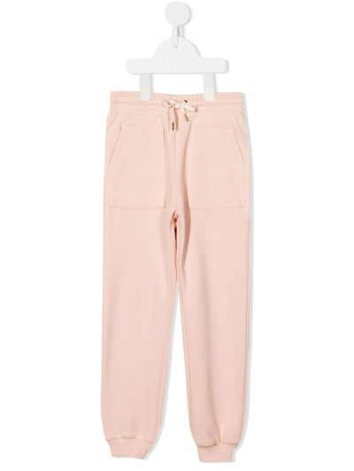 Chloé Kids' Drawstring-waist Trackpants In Pink