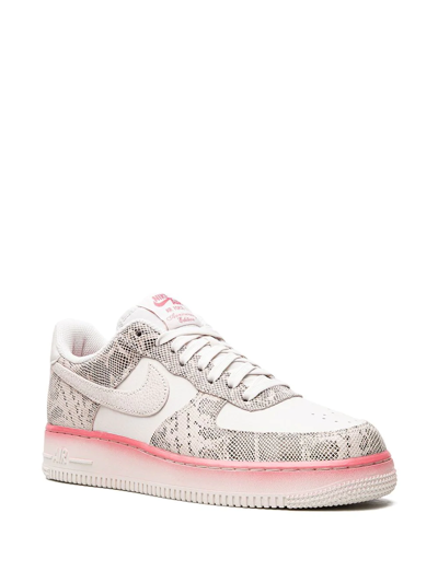 Nike Air Force 1 Low "our Force 1 Snakeskin" Sneakers In White