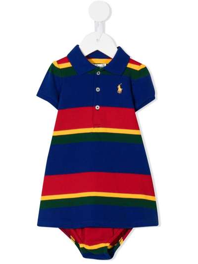 Ralph Lauren Babies' Logo-embroidered Polo Shirt In Multicolour