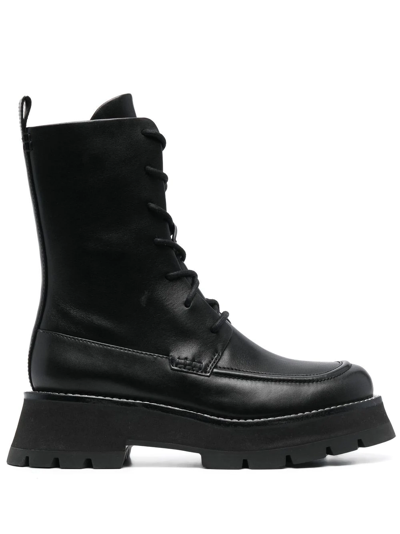3.1 Phillip Lim / フィリップ リム Kate Lace-up Leather Boots In Black