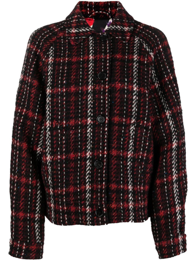 Marni Reversible Wool Blend Bomber Jacket In Red