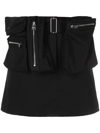 Jw Anderson Zip-detail Miniskirt In Black