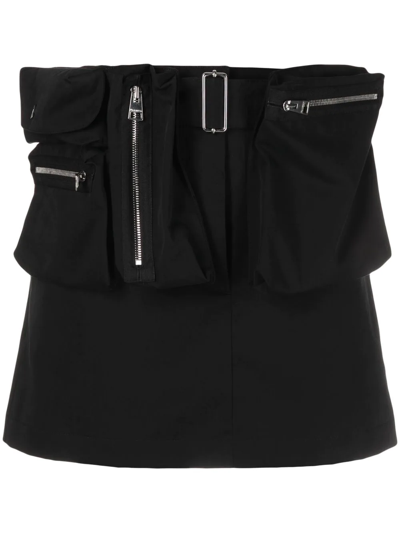 Jw Anderson Zip-detail Miniskirt In Schwarz