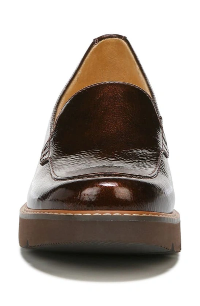 Naturalizer Cabaret Platform Loafer In Cinnamon Patent Synthetic