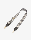 Loewe Anagram Loop Cotton And Leather Bag Strap In Navy/black
