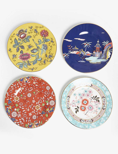Wedgwood Wonderlust Set Of Four Printed China Plates