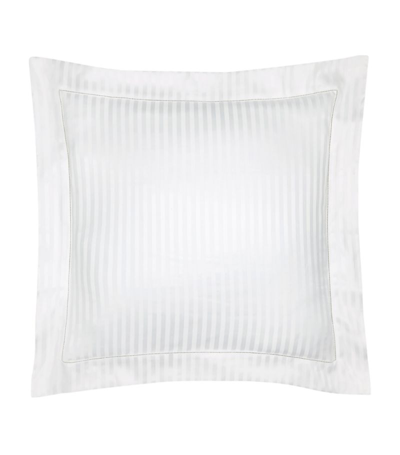 Pratesi Raso Rigato Square Oxford Pillowcase (65cm X 65cm) In White