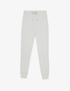 Reiss Premier Drawstring Woven Jogging Bottoms In Off White