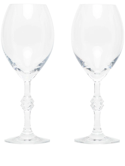 Baccarat Jcb Passion Champagne Glasses (set Of 2) In White
