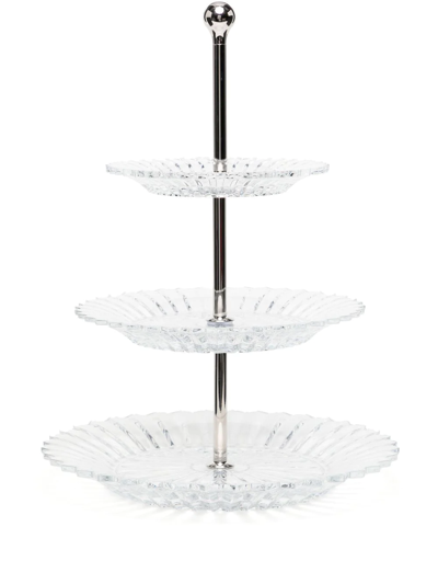 Baccarat Mille Nuits 3-tier Pastry Stand In White