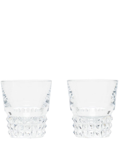 Baccarat Louxor -crystal Tumblers (set Of 2) In White