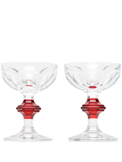 Baccarat Harcourt 1841 Coupe Glasses (set Of 2) In Clear