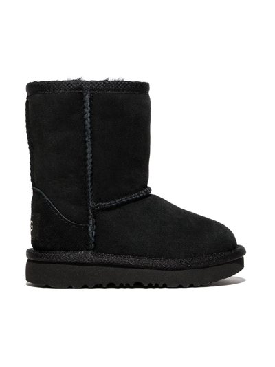 Ugg Teen Classic Short Ii Shearling Boots In Black