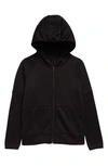 Zella Kids' Pyrite Lite Full Zip Hoodie In Black