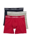 Calvin Klein 3-pack Boxer Briefs In 0nn Shr/ Gr H/ Sc