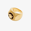 VERSACE GOLD TONE MEDUSA HEAD ENAMEL RING,DG57492DJMS17666745