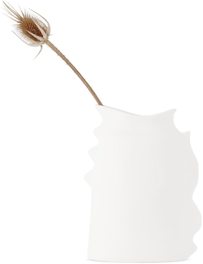 Jars Céramistes Limited Edition White Les Sages Ovide Vase In Blanc