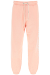 Palm Angels Logo-print Track Pants In Salmon Fluo (pink)