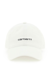 Carhartt Embroidered-logo Baseball-cap In White Black (white)