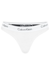 Calvin Klein Branded Border Thongs In White (white)