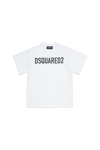 Dsquared2 D2t971u Relax-eco T-shirt Dsquared Organic Cotton Jersey Crewneck T-shirt With Logo In White