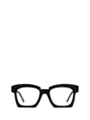 Kuboraum K5 Black Matt With Handcarved Surface Finishing Female Eyeglasses In Black Matt With Handcarved Surface Finishing