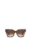 BURBERRY EYEWEAR BE4364 CHECK BROWN SUNGLASSES