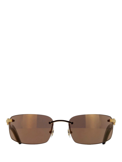 Cartier Ct0046s Gold Unisex Sunglasses