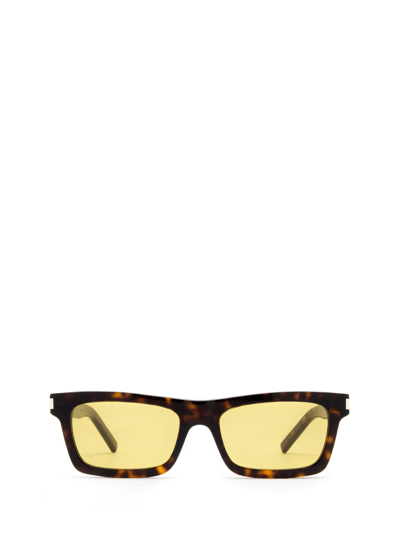 Saint Laurent Sl 461 Betty Rectangle-frame Sunglasses In Brown