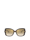 Versace Acetate Butterfly Sunglasses In Havana