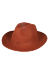 Ruslan Baginskiy Embroidered-logo Wool Felt Hat In Ginger