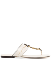 Tory Burch Vintage Plaque Flip Flop In Weiss