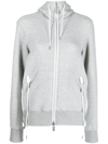Sacai Kapuzenjacke Aus Einem Baumwollgemisch In Grau
