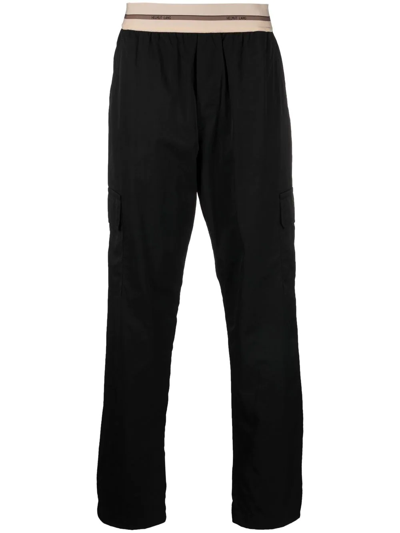 Helmut Lang Logo Waistband Trouser In Black