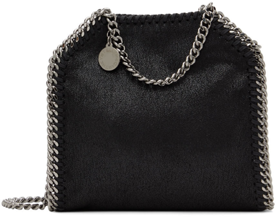 Stella Mccartney Black Tiny Falabella Shoulder Bag In 1000 Black