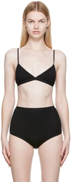 Baserange Mississippi Triangle Bikini Top In Black