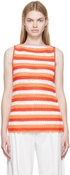 Victoria Beckham Multicolor Stripe Tank Top In 7829 Striped